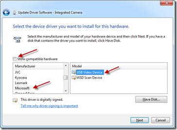 Update Driver Software VI